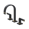 Rubinet Widespread Lav. Set. (less drain) Matt Black