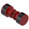Rubinet Shower Door Knob (set) Maroon