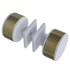 Rubinet Shower Door Knob (set) White