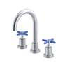 Rubinet Widespread Lav. Set. (less drain) Satin Chrome