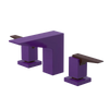 Rubinet Widespread Lav. Set. (less drain) Purple Haze