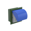 Rubinet RECESSED TOILET PAPER HOLDER Green Envy