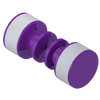 Rubinet Shower Door Knob (set) Purple Haze
