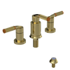 Rubinet Bidet Fitting with Spray, Diverter, and Vacum Breaker (Less Drain) Bright Brass
