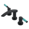 Rubinet Widespread Lav. Set. (less drain) Matt Black