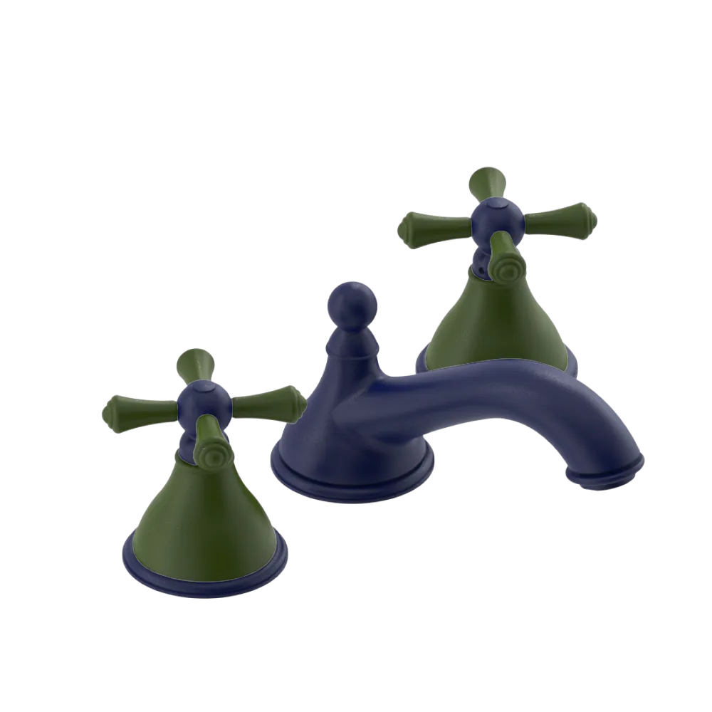Rubinet Widespread Lav. Set. (less drain) Midnight Blue