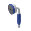 Rubinet 3 Function Hand Held Shower Only White