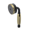 Rubinet 3 Function Hand Held Shower Only Matt Black