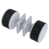 Rubinet Shower Door Knob (set) White
