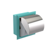 Rubinet RECESSED TOILET PAPER HOLDER Aqua