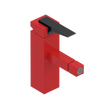 Rubinet Single Control Bidet Fitting (less drain) Red