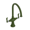 Rubinet Two Handle Single Hole Kitchen Set Green Envy
