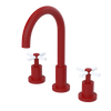 Rubinet Widespread Kitchen Set with LaSalle Spout Maroon
