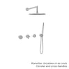 Baril Complete thermostatic shower kit without handle