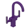 Rubinet Single Hole Dual Handle Lav. Set. (less drain) Purple Haze