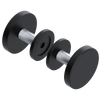 Rubinet Shower Door Knob (set) Matt Black