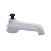 Rubinet Tub Filler Spout Deck Mount Matt White