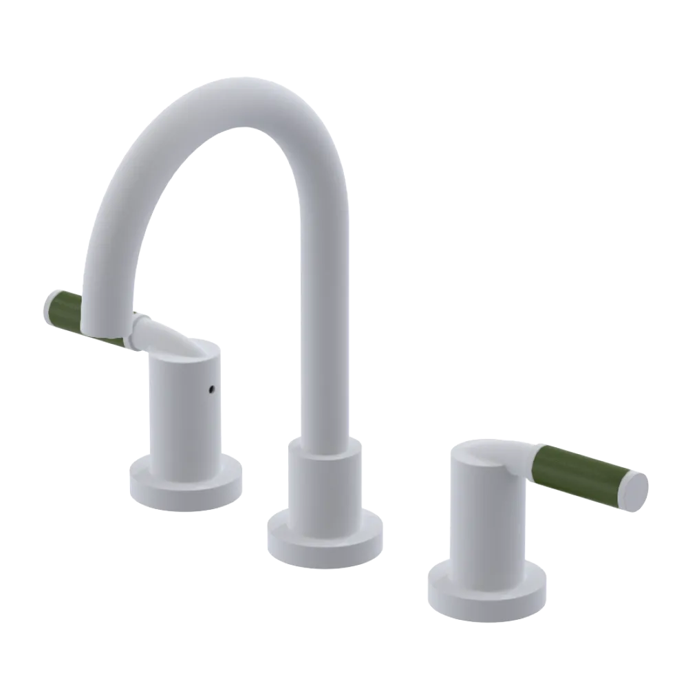 Rubinet Widespread Lav set (less drain) Matt White