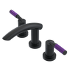 Rubinet Widespread Lav. Set. (less drain) Matt Black
