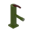 Rubinet Single Control Bidet Fitting (less drain) Green Envy