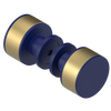 Rubinet Shower Door Knob (set) Midnight Blue