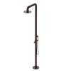 Rubinet Pressure Balance Outdoor Shower with Hand Held Shower & 10" Shower Head - 304 Stainless Steel Bordeaux