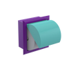 Rubinet RECESSED TOILET PAPER HOLDER Purple Haze