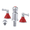 Rubinet Bidet Fitting with Spray, Diverter, and Vacum Breaker (Less Drain) Satin Chrome