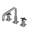 Rubinet Widespread Kitchen Set with Genesis Spout Satin Nickel
