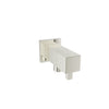 Baril Square wall-mounted 1/2" F supply elbow with integrated volume control