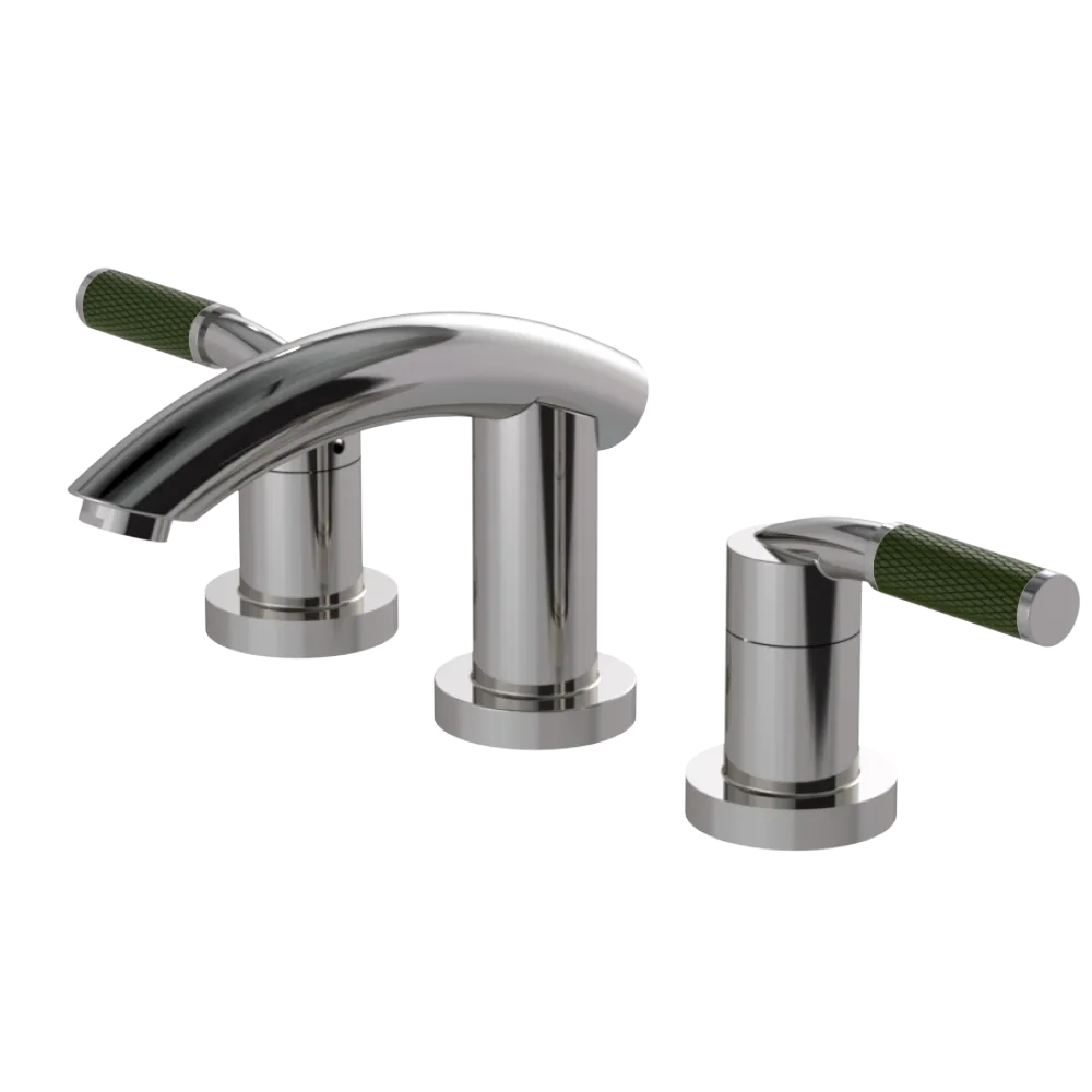 Rubinet Widespread Lav. Set. (less drain) Polished Nickel