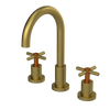 Rubinet Widespread Kitchen Set with LaSalle Spout Antique Brass Matt