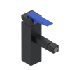 Rubinet Single Control Bidet Fitting (less drain) Matt Black