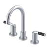 Rubinet Widespread Lav set (less drain) Satin Chrome