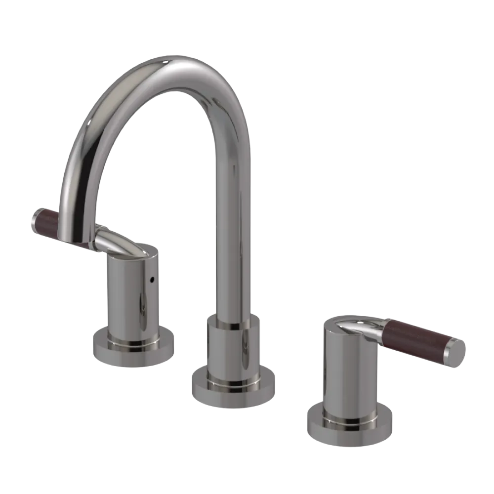 Rubinet Widespread Lav set (less drain) Polished Nickel