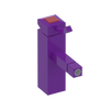 Rubinet Single Control Bidet Fitting (less drain) Purple Haze