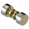 Rubinet Shower Door Knob (set) Natural Brass