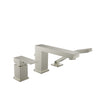 Baril 3-piece tub filler with hand shower