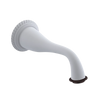 Rubinet Tub Filler Spout Wall Mount Matt White