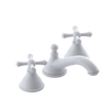 Rubinet Widespread Lav. Set. (less drain) White