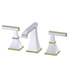 Rubinet Widespread Lav. Set. (less drain) Satin Chrome
