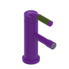 Rubinet Single Control Bidet Fitting (less drain) Purple Haze