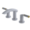 Rubinet Widespread Lav. Set. (less drain) White