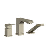 Riobel Zendo™ 3-Hole Pressure Balance Deck Mount Tub Filler Trim