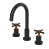 Rubinet Widespread Kitchen Set with LaSalle Spout Matt Black