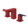 Rubinet Widespread Lav. Set. (less drain) Red