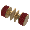 Rubinet Shower Door Knob (set) Satin Gold