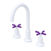 Rubinet Widespread Kitchen Set with LaSalle Spout White