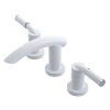 Rubinet Widespread Lav. Set. (less drain) White