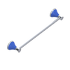 Rubinet Towel Bar 18" Satin Chrome